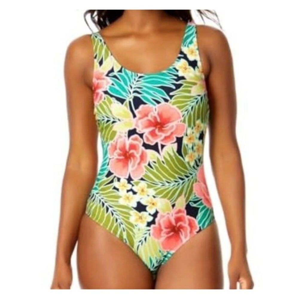 Hurley UPF 50+ Floral One Piece Swimsuit Size XXL New With Tag